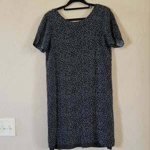Madewell black polka dot dress